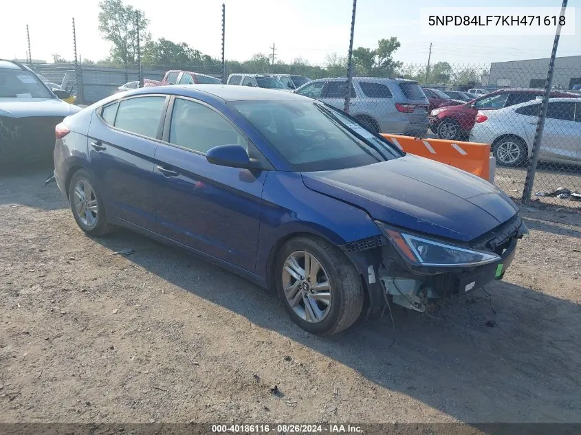 5NPD84LF7KH471618 2019 Hyundai Elantra Sel