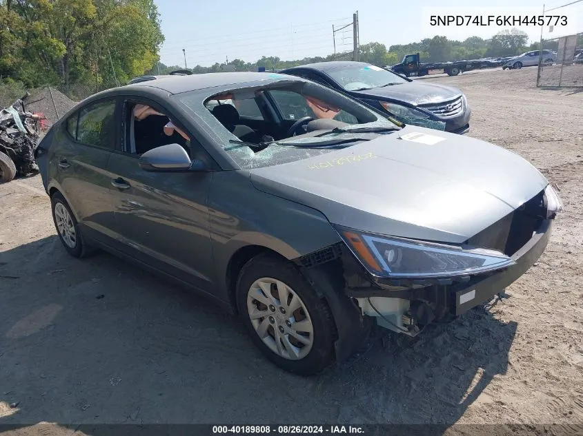 5NPD74LF6KH445773 2019 Hyundai Elantra Se