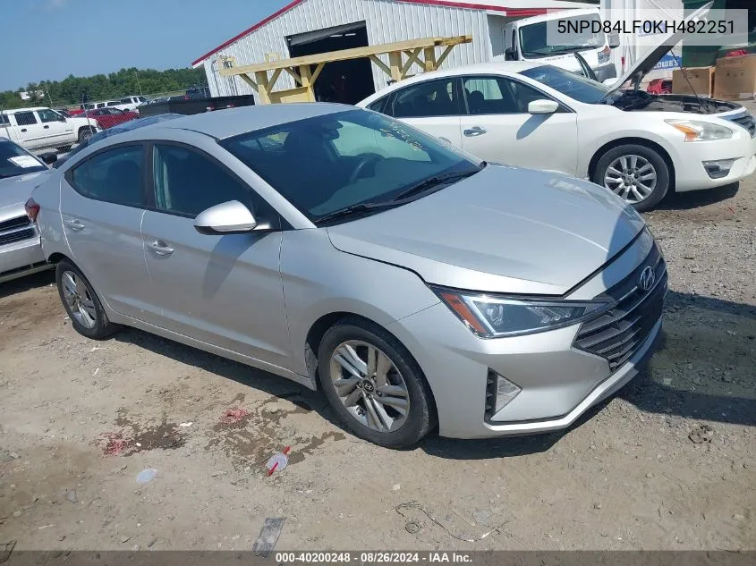 5NPD84LF0KH482251 2019 Hyundai Elantra Sel