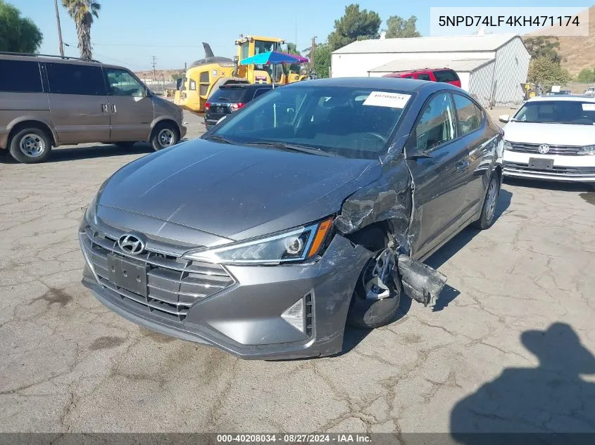 5NPD74LF4KH471174 2019 Hyundai Elantra Se