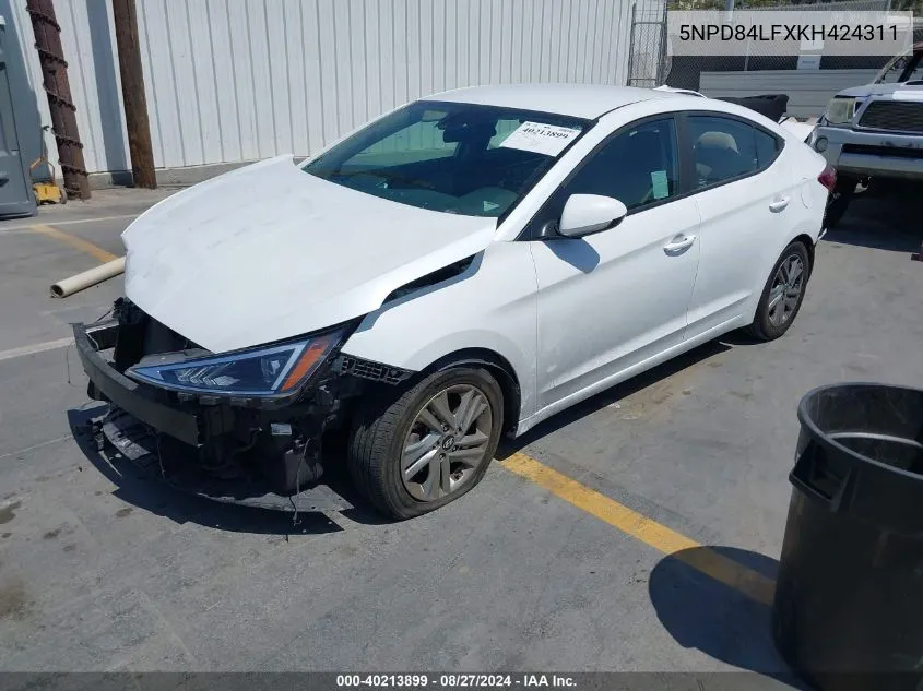 5NPD84LFXKH424311 2019 Hyundai Elantra Sel