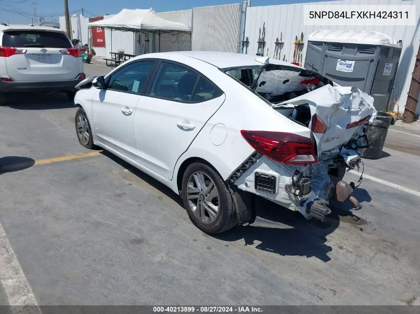 5NPD84LFXKH424311 2019 Hyundai Elantra Sel