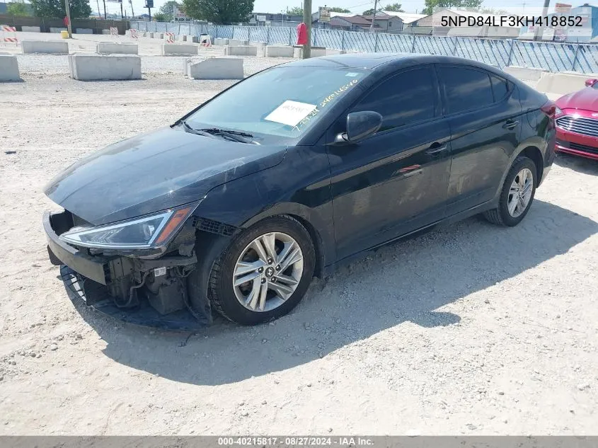 5NPD84LF3KH418852 2019 Hyundai Elantra Value Edition