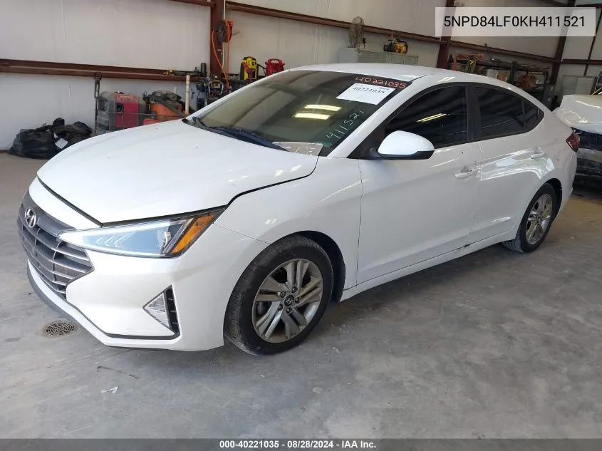 5NPD84LF0KH411521 2019 Hyundai Elantra Sel