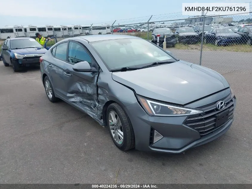 2019 Hyundai Elantra Sel VIN: KMHD84LF2KU761296 Lot: 40224235