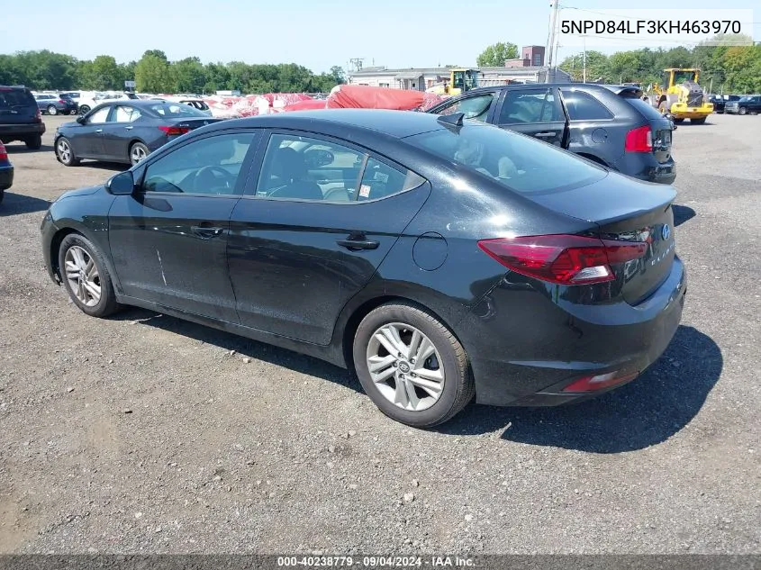 2019 Hyundai Elantra Sel VIN: 5NPD84LF3KH463970 Lot: 40238779