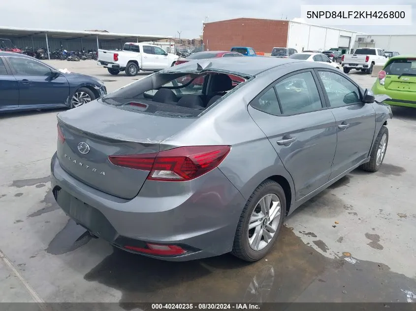 5NPD84LF2KH426800 2019 Hyundai Elantra Sel