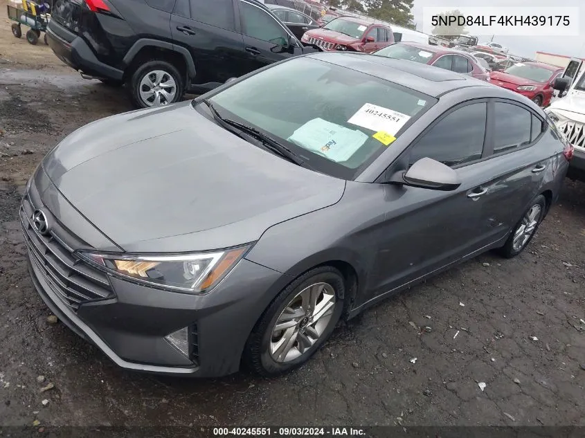 2019 Hyundai Elantra Value Edition VIN: 5NPD84LF4KH439175 Lot: 40245551