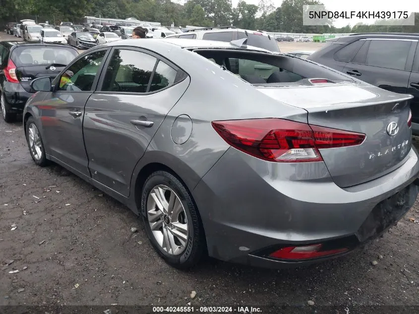 2019 Hyundai Elantra Value Edition VIN: 5NPD84LF4KH439175 Lot: 40245551