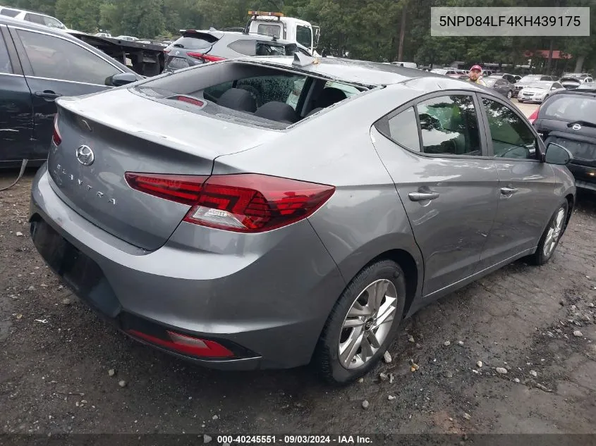 2019 Hyundai Elantra Value Edition VIN: 5NPD84LF4KH439175 Lot: 40245551