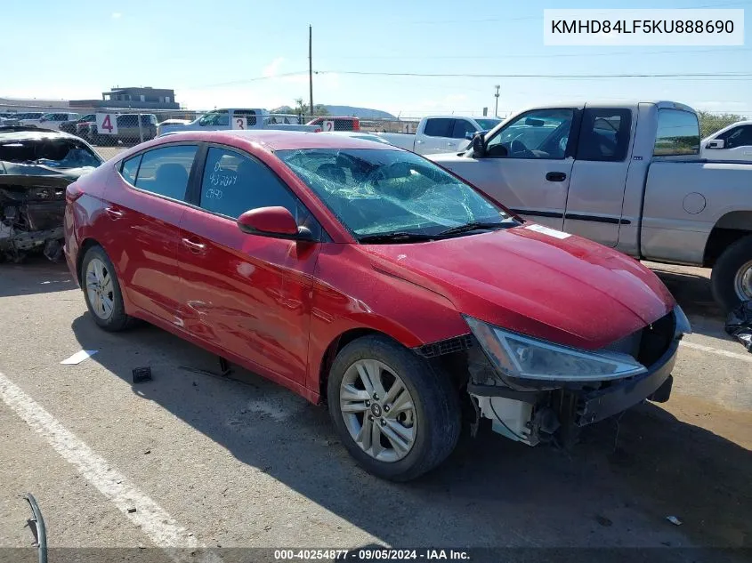 2019 Hyundai Elantra Sel/Value/Limited VIN: KMHD84LF5KU888690 Lot: 40254877