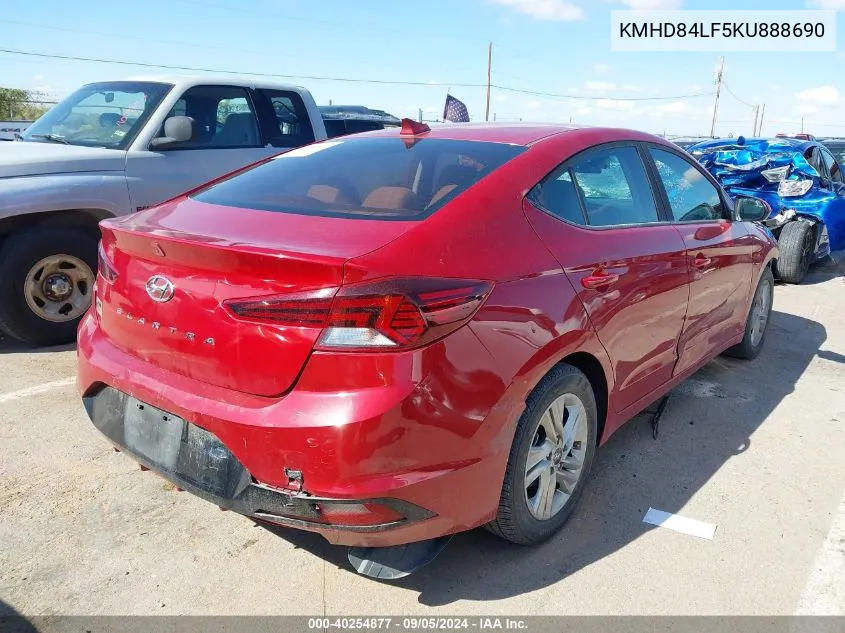 KMHD84LF5KU888690 2019 Hyundai Elantra Sel/Value/Limited