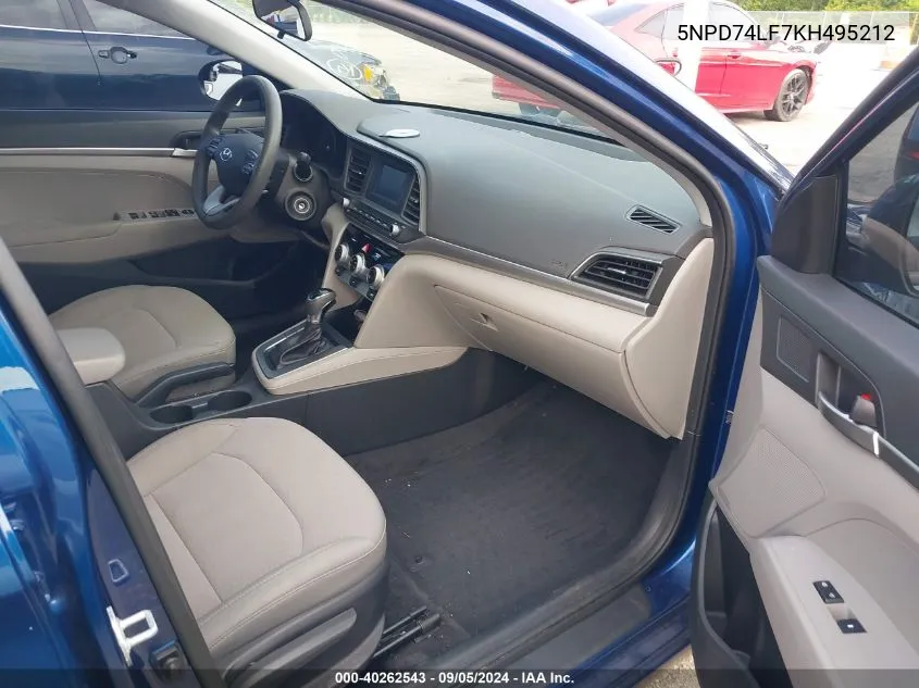 5NPD74LF7KH495212 2019 Hyundai Elantra Se