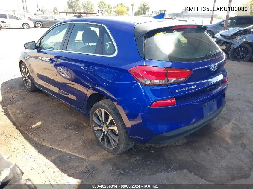 KMHH35LEXKU100080 2019 Hyundai Elantra Gt