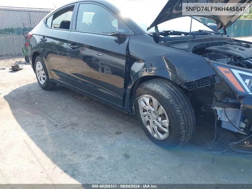 5NPD74LF9KH445847 2019 Hyundai Elantra Se