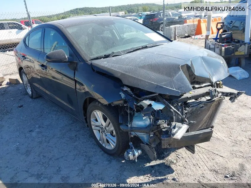 2019 Hyundai Elantra Sel/Value/Limited VIN: KMHD84LF9KU784056 Lot: 40270326