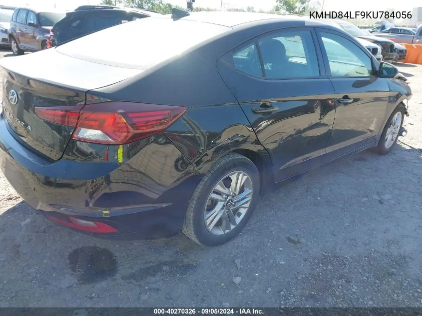 2019 Hyundai Elantra Sel/Value/Limited VIN: KMHD84LF9KU784056 Lot: 40270326