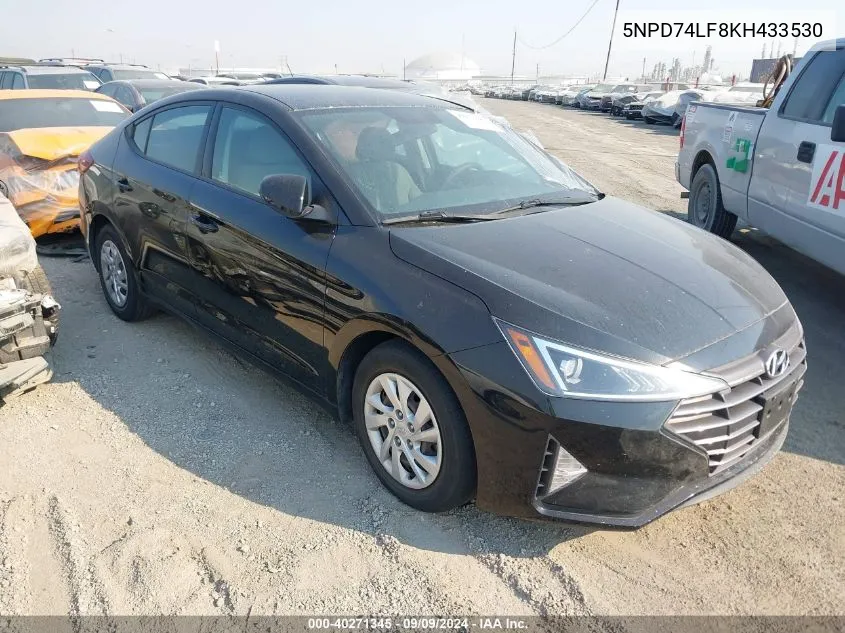 5NPD74LF8KH433530 2019 Hyundai Elantra Se