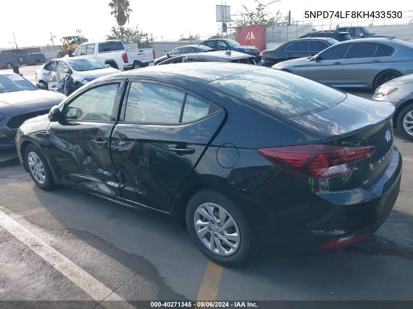 5NPD74LF8KH433530 2019 Hyundai Elantra Se