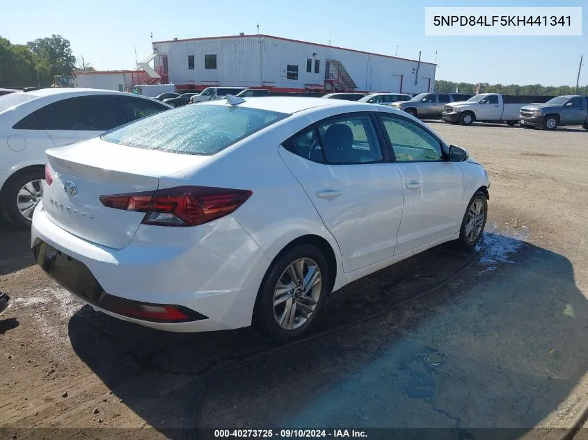 2019 Hyundai Elantra Sel VIN: 5NPD84LF5KH441341 Lot: 40273725