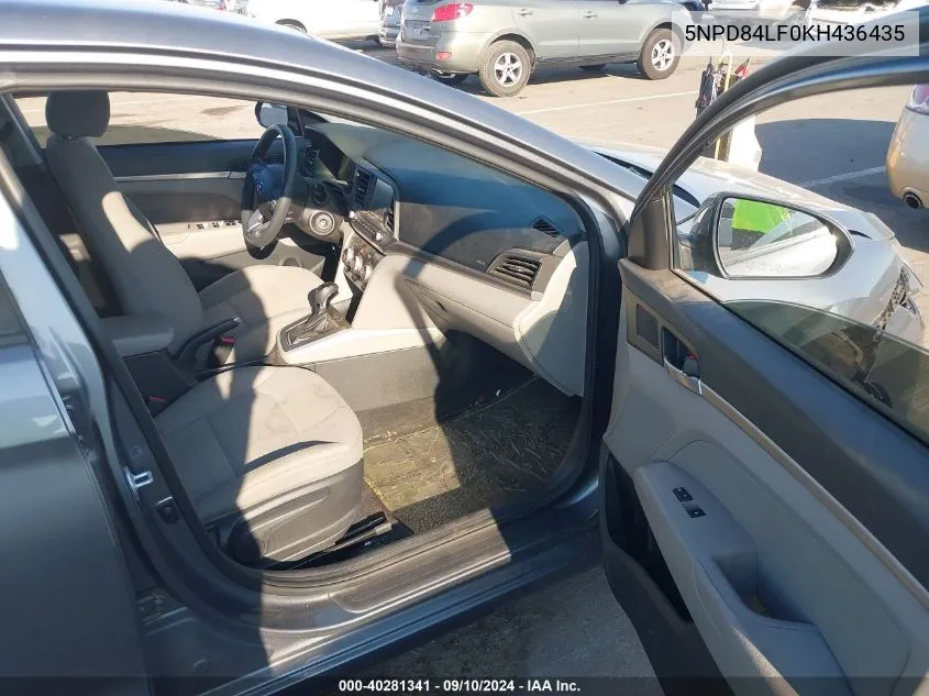 5NPD84LF0KH436435 2019 Hyundai Elantra Sel