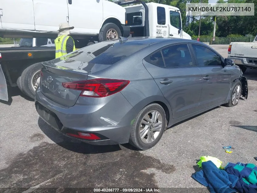 KMHD84LF2KU787140 2019 Hyundai Elantra Value Edition