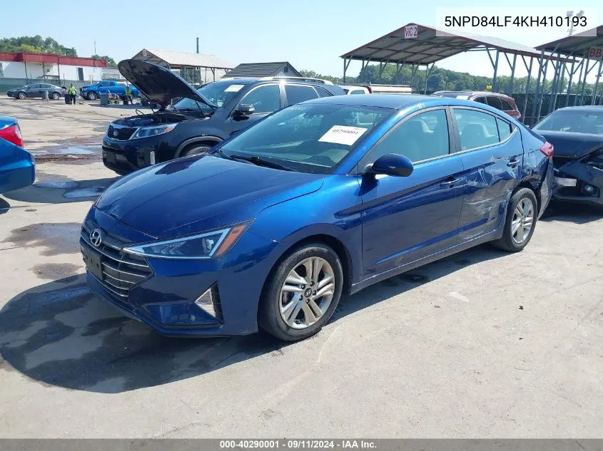 5NPD84LF4KH410193 2019 Hyundai Elantra Sel