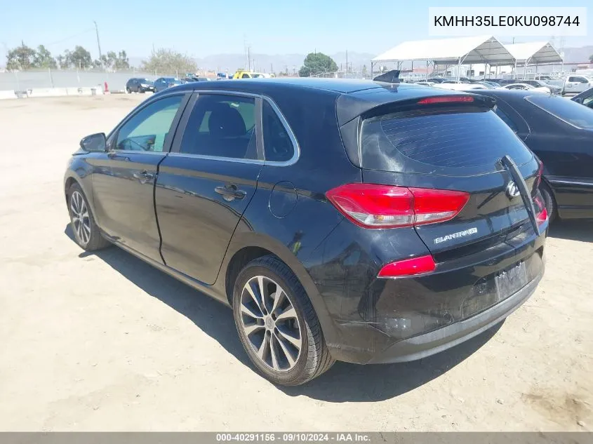 KMHH35LE0KU098744 2019 Hyundai Elantra Gt