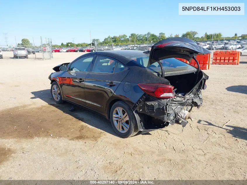 2019 Hyundai Elantra Value Edition VIN: 5NPD84LF1KH453003 Lot: 40297140