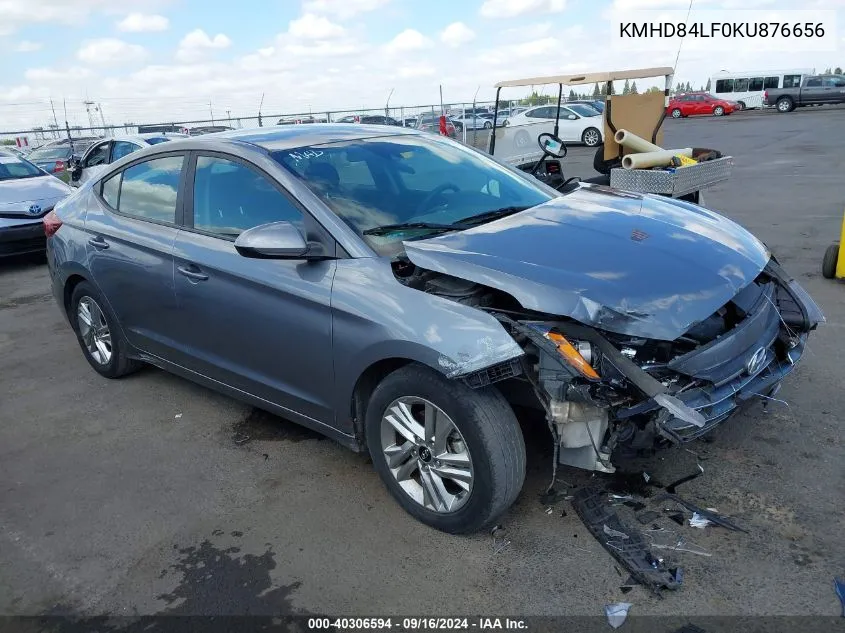 2019 Hyundai Elantra Sel VIN: KMHD84LF0KU876656 Lot: 40306594