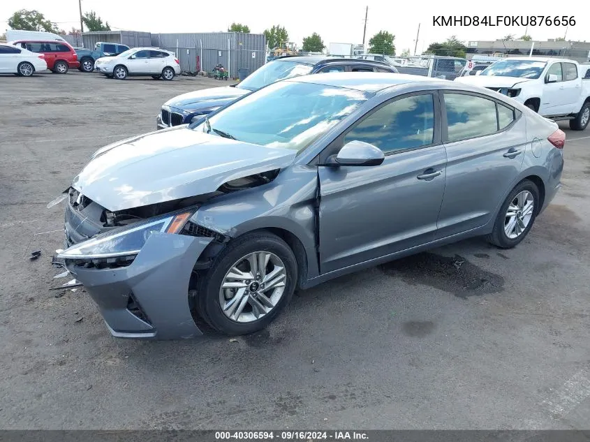 2019 Hyundai Elantra Sel VIN: KMHD84LF0KU876656 Lot: 40306594