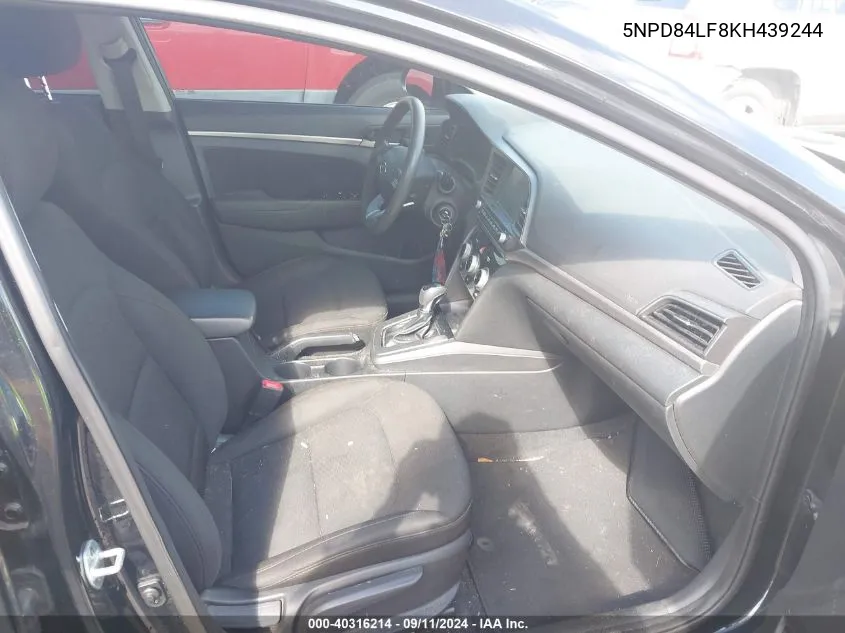 5NPD84LF8KH439244 2019 Hyundai Elantra Sel/Value/Limited