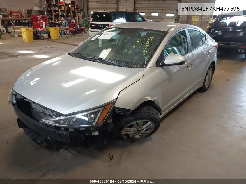 5NPD84LF7KH477595 2019 Hyundai Elantra Sel