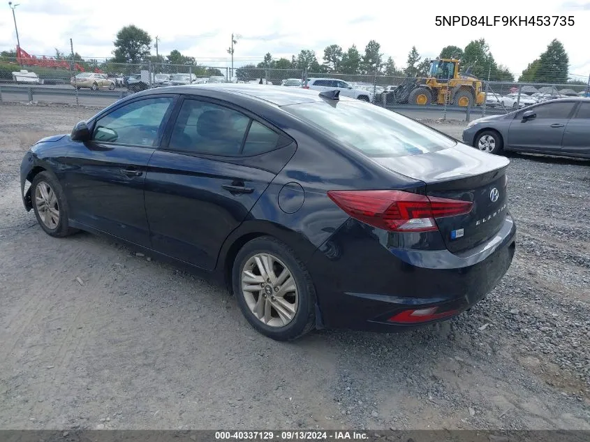 5NPD84LF9KH453735 2019 Hyundai Elantra Sel/Value/Limited