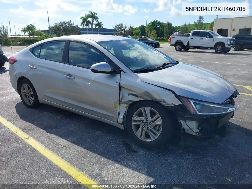 2019 Hyundai Elantra Sel VIN: 5NPD84LF2KH460705 Lot: 40345166