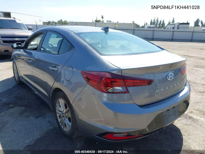 2019 Hyundai Elantra Value Edition VIN: 5NPD84LF1KH441028 Lot: 40348438