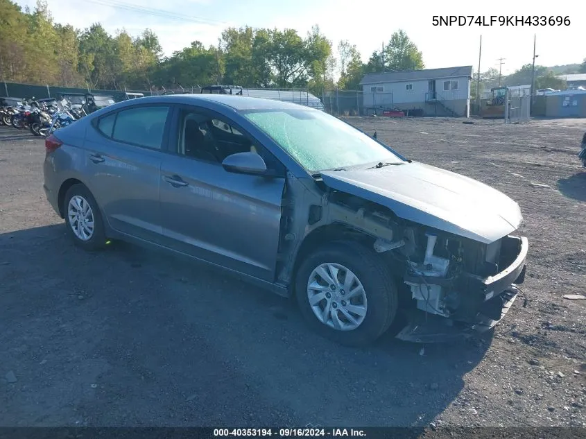 5NPD74LF9KH433696 2019 Hyundai Elantra Se