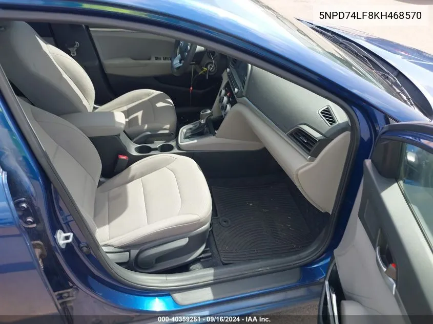 5NPD74LF8KH468570 2019 Hyundai Elantra Se