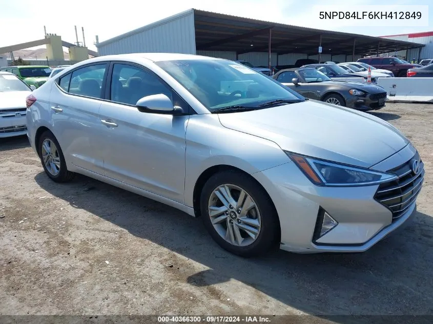 5NPD84LF6KH412849 2019 Hyundai Elantra Sel