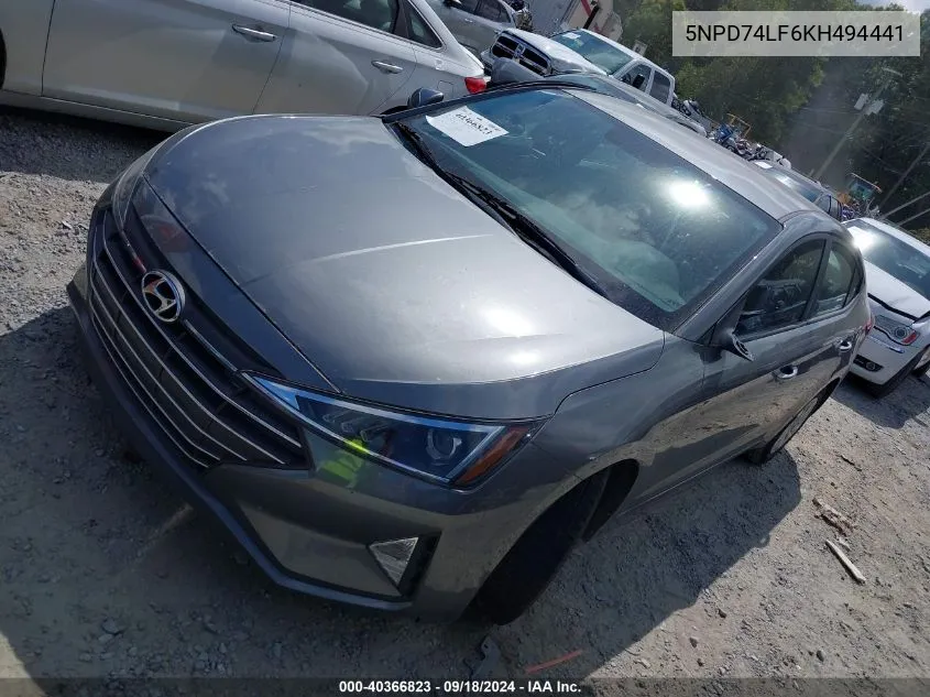 5NPD74LF6KH494441 2019 Hyundai Elantra Se