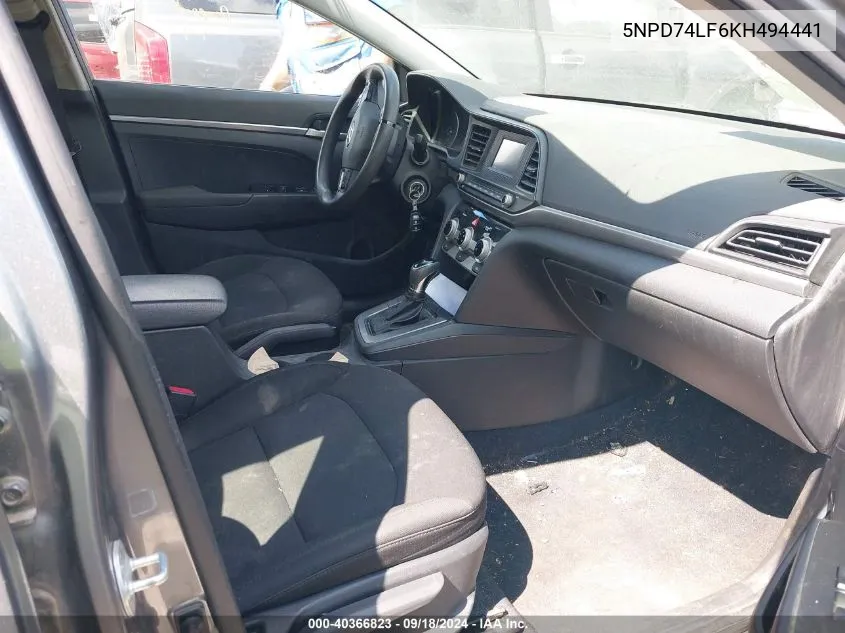 5NPD74LF6KH494441 2019 Hyundai Elantra Se