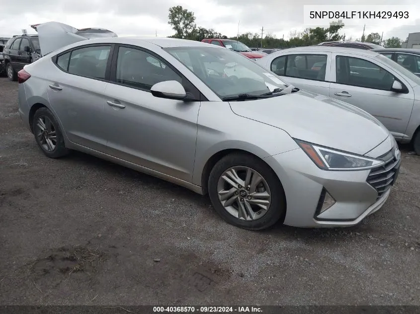 2019 Hyundai Elantra Sel/Value/Limited VIN: 5NPD84LF1KH429493 Lot: 40368570