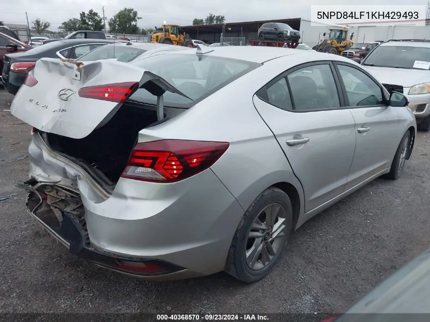 2019 Hyundai Elantra Sel/Value/Limited VIN: 5NPD84LF1KH429493 Lot: 40368570