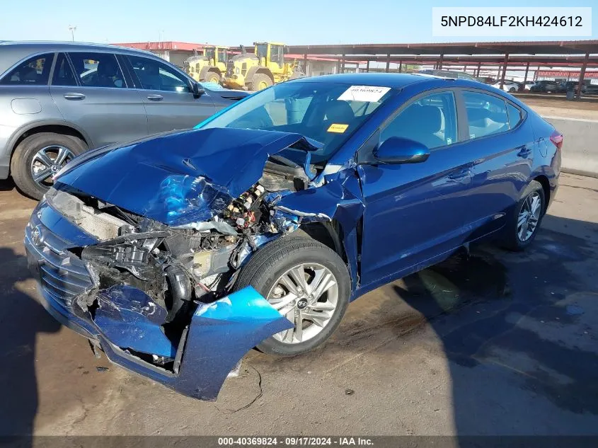 5NPD84LF2KH424612 2019 Hyundai Elantra Sel