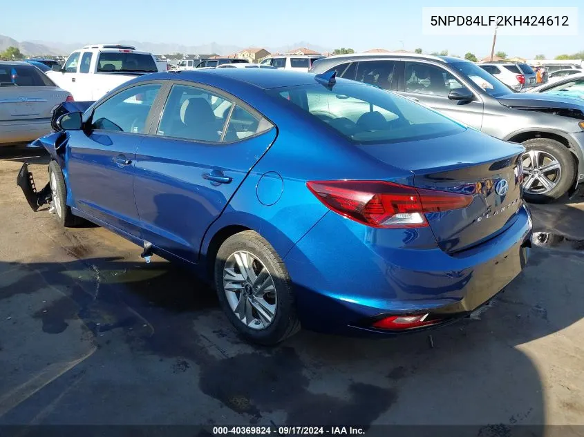 5NPD84LF2KH424612 2019 Hyundai Elantra Sel