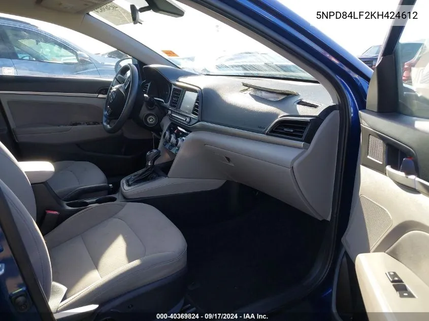 5NPD84LF2KH424612 2019 Hyundai Elantra Sel