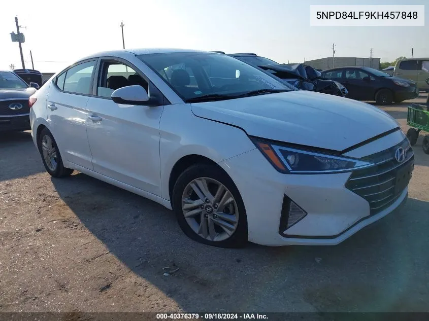 2019 Hyundai Elantra Sel/Value/Limited VIN: 5NPD84LF9KH457848 Lot: 40376379