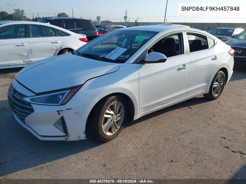 2019 Hyundai Elantra Sel/Value/Limited VIN: 5NPD84LF9KH457848 Lot: 40376379