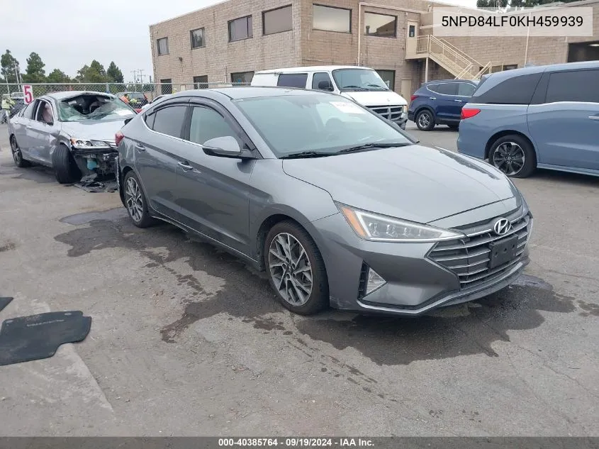 5NPD84LF0KH459939 2019 Hyundai Elantra Limited