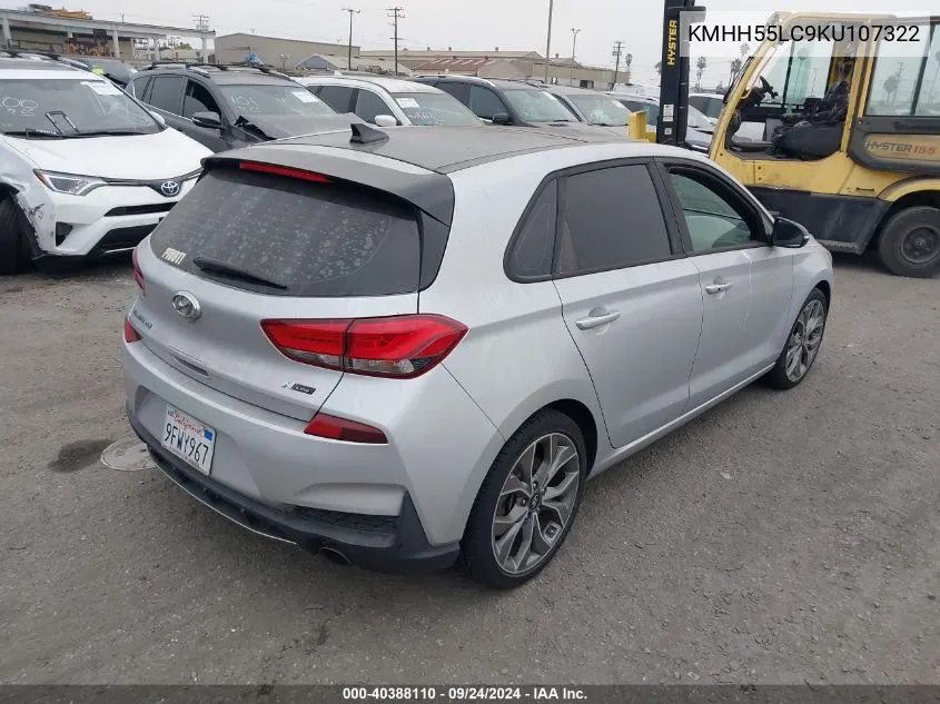 KMHH55LC9KU107322 2019 Hyundai Elantra Gt N Line